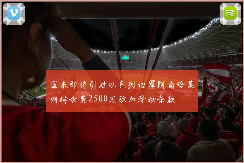 国米即将引进以色列边翼阿南哈莱利转会费2500万欧加浮动条款